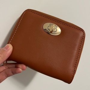 NEW Guess wallet woman small zip-around light cognac